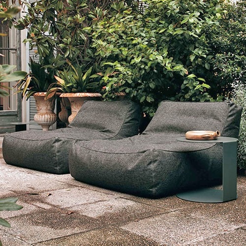 outdoor pouf lounger