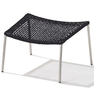 Straw Round Weave Footstool