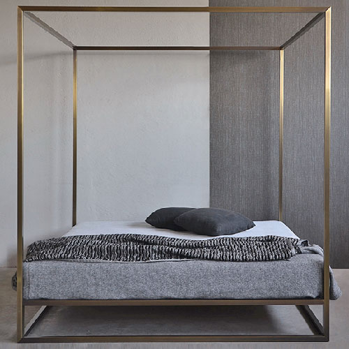 Asha Baldaquin Brass Bed - Property Furniture