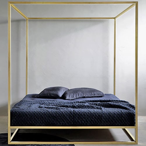 Asha Baldaquin Brass Bed - Property Furniture