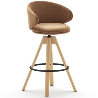 Belle Stool Wood Base