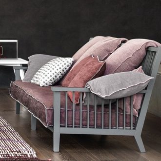 Gray Wood Sofa