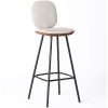 Pauline Stool With Metal Legs Pauline Stool With Metal Legs