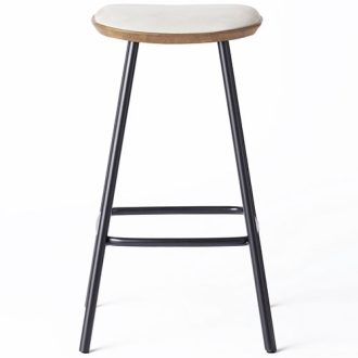 Pauline Stool With Metal Legs