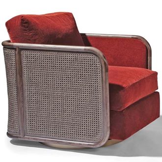 Reed Swivel Armchair