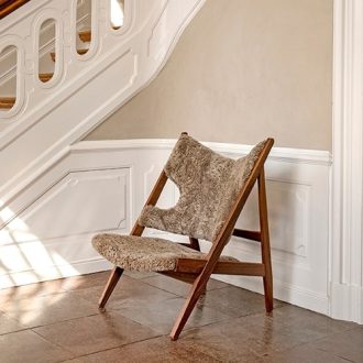 Knitting Lounge Chair Sheepskin