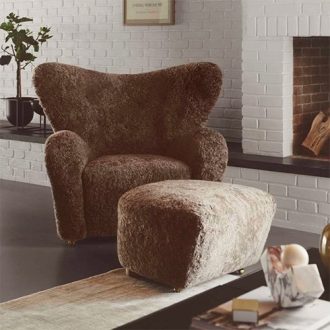 Tired Man Armchair & Ottoman