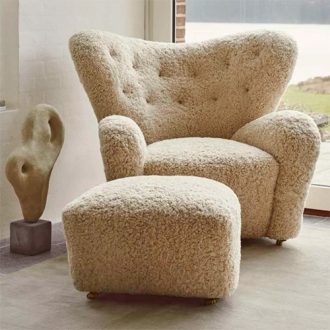 Tired Man Armchair & Ottoman