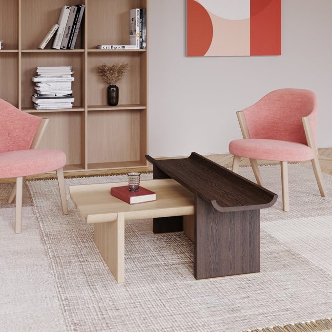 Rigoles Coffee & Side Table Rigoles Coffee & Side Table