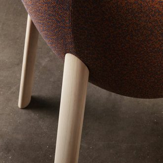 Nebula Chair With Wood Legs