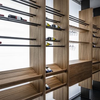 In-Line Bookshelf & Winery System