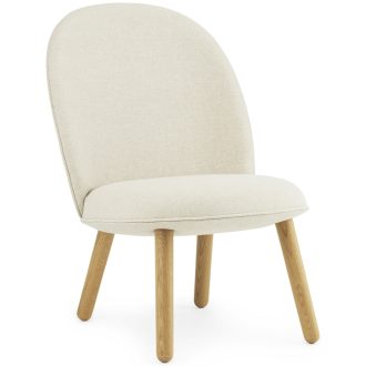 Ace Lounge Chair & Foot Stool Wood Legs