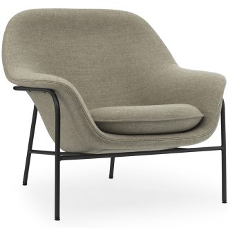 Drape Lounge Chair Metal Legs