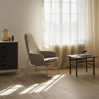 Era High Armchair Steel Legs