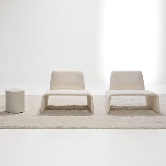 Fourfolds lounge chair and ottoman